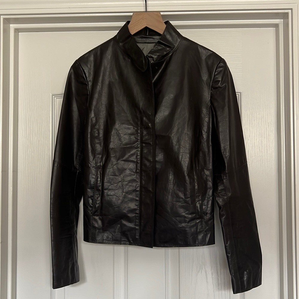 M0851 Moto Jacket Brown size 4